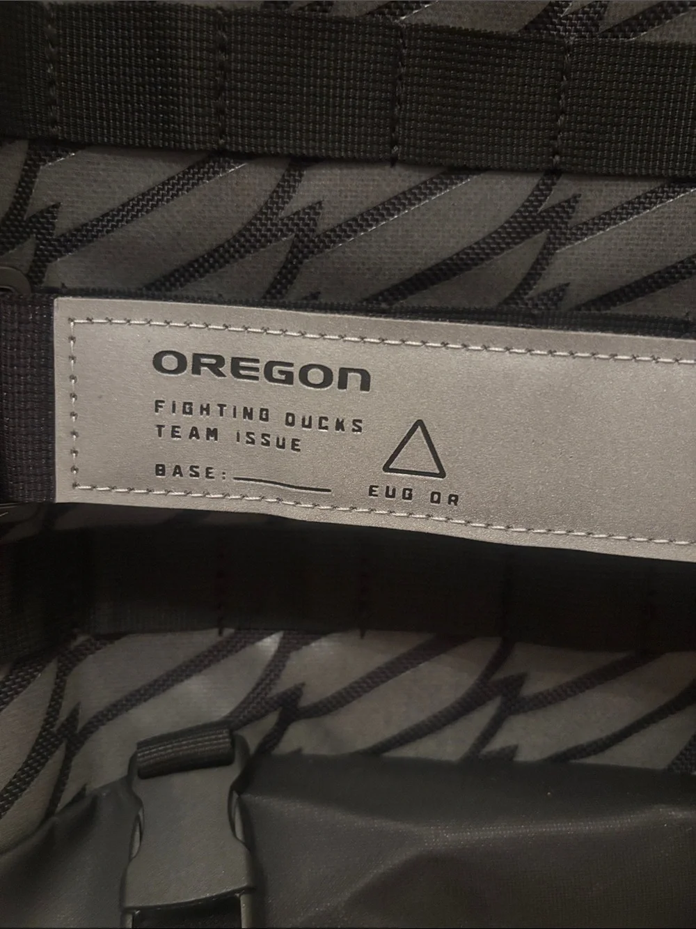 Nike Men's Black & Gray Graphic Backpack - Team Issued Oregon Ducks